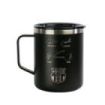 Safta F.C.Barcelona Taza Acero Inoxidable 400mL - Doble Pared - Base de Silicona - Acero Inoxidable - Tapa y Asa - 12H Caliente / 24H Frio - 10.7x8.4x8.4cm - Color Negro