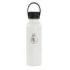 Safta Real Madrid 1ª Equipacion 24/25 Botella Reutilizable 600ml - Doble Pared con Aislamiento - Base de Silicona - Conserva Temperatura 12h Caliente / 24h Caliente - 25x7.3x7.3cm - Color Blanco/Negro