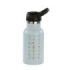 Safta Real Madrid Botella Reutilizable 350mL - Doble Pared - Base de Silicona - Acero Inoxidable - Tapon con Valvula - 12H Caliente / 24H Frio - 19.5x7.3x7.3cm - Color Menta