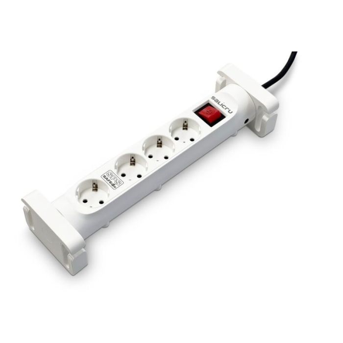 Salicru Regleta SPS SAFE 4S Protectores Electricos Activos de Ultima Generacion - 4 Tomas Schuko - Color Blanco