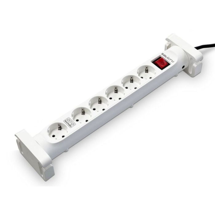 Salicru Regleta SPS SAFE 6S Protectores Electricos Activos de Ultima Generacion - 6 Tomas Schuko - Color Blanco