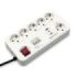 Salicru Regleta SPS SAFE MASTER+ Protectores Electricos Activos de Ultima Generacion - 6 Tomas Schuko - 1xUSB-A, 2xUSB-C - Master/Slave - Color Blanco