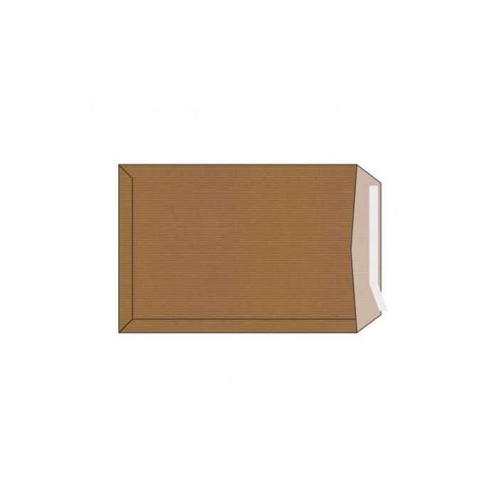 Sam Pack de 250 Sobres de Papel Kraft 90grs - Medidas 229x324mm - Autoadhesivo con Tira de Silicona - Color Marron