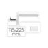 Sam Pack de 500 Sobres Americanos de Papel Offset 90grs con Ventana a la Derecha - Medidas 115x225mm - Autoadhesivo con Tira de Silicona - Color Blanco