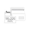 Sam Pack de 500 Sobres Americanos de Papel Offset 90grs con Ventana a la Derecha - Medidas 115x225mm - Especial para Impresoras Laser - Autoadhesivo con Tira de Silicona - Color Blanco
