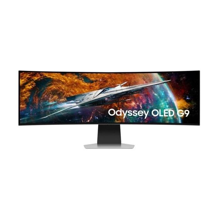 Samsung G95SC Odyssey OLED Monitor 49" Curvo 1800R OLED DQHD 240Hz FreeSync Premium Pro - Respuesta 0.03ms - Altavoces Incorporados - WiFi, Bluetooh 5.2, HDMI, USB 3.2 - VESA 100x100mm