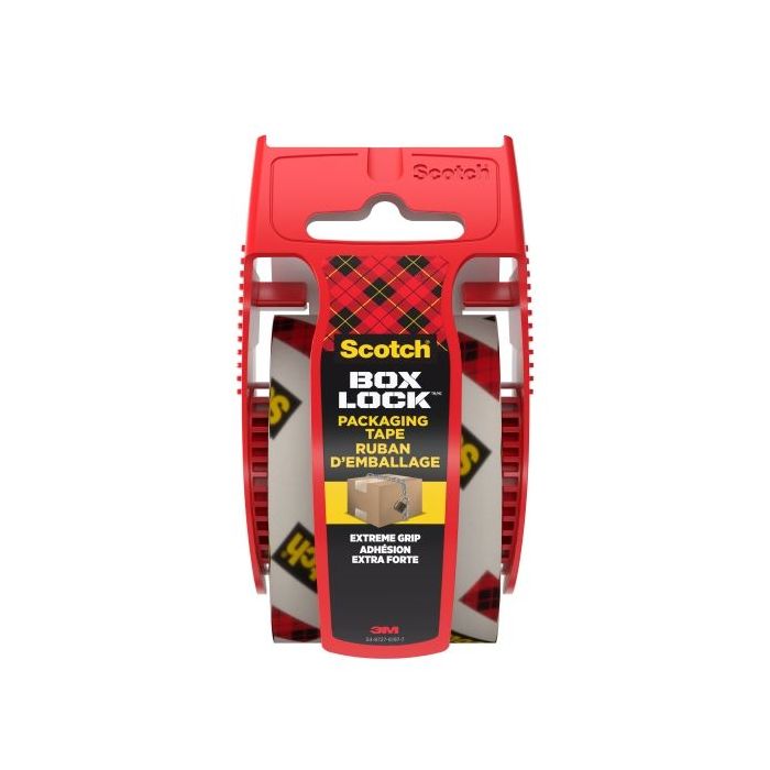 Scotch 195-EF Box Lock Precinto de Embalaje - 48mm x 20.3m - Incluye Dispensador - Color Transparente
