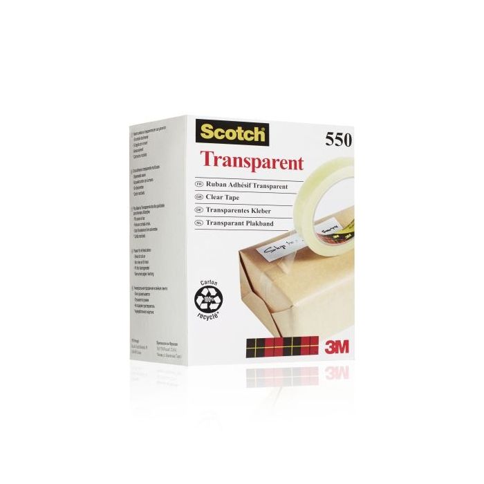 Scotch Pack de 8 Cintas Adhesivas 19mm x 66m - Transparente