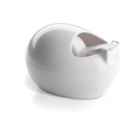 Scotch Dispensador de Cinta Adhesiva - Para Cintas de hasta 19mm x 7.5m - Incluye Cinta Adhesiva Invisible - Estilo Moderno - Color Blanco