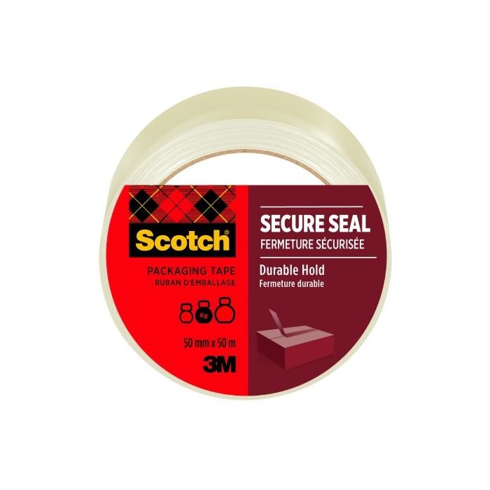 Scotch Precinto de Embalaje - Sellado Seguro - 50mm x 50m - Color Transparente