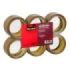 Scotch Pack de 6 Precintos de Embalaje - 50mm x 66m - Sellado Seguro - Color Marron