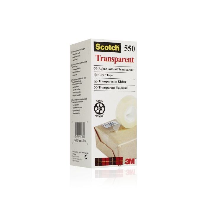 Scotch Pack de 8 Cintas Adhesivas - 19mm x 33m - Color Transparente