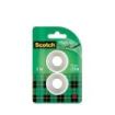 Scotch Magic Pack de 2 Cintas Adhesivas Invisible - Recambio - 19mm x 7.5m - Color Transparente