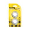 Scotch Pack de 2 Cintas Adhesivas de Doble Cara - Recambio - 12mm x 6.3m - Color Transparente