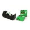 Scotch Dispensador de Cinta Adhesiva - para Cintas de hasta 19mm x 33m - Incluye 3 Cintas Adhesivas Invisible - Color Negro