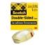 Scotch Cinta Adhesiva de Doble Cara - 12mm x 22.8m - Color Transparente