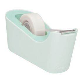 Scotch Dispensador de Cinta Adhesiva - para Cintas de hasta 19mm x 33m - Incluye Cinta Adhesiva - Color Menta