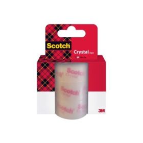 Scotch Crystal Pack de 3 Cintas Adhesivas - Recambio - 19mm x 25m - Color Transparente