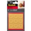 Scotch Pack de 9 Almohadillas Adhesivas Antideslizantes - Diametro de 22mm - Color Transparente