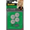 Scotch Pack de 4 Almohadillas Antideslizantes para Artornillar - Uso en Exterior - 25mm - Color Transparente
