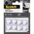 Scotch Pack de 8 Topes Adhesivos para Muebles - Antichoque - Diametro de 19mm - Color Transparente