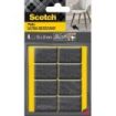 Scotch Pack de 8 Almohadillas de Fieltro Adhesivas - Ultra Resistentes - 35x24mm - Paquete de 8 - Color Blanco/Gris