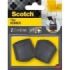 Scotch Pack de 2 Conteras de Goma - Diametro de 32mm - Color Negro