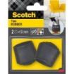 Scotch Pack de 2 Conteras de Goma - Diametro de 32mm - Color Negro