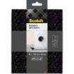 Scotch Pack de 4 Almohadillas Protectoras Antichoque - 100x100mm - Color Negro