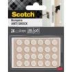 Scotch Topes Adhesivos para Muebles - Antichoque - Diametro de 8mm - Paquete de 24 - Color Blanco