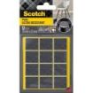 Scotch Pack de 12 Almohadillas de Fieltro Adhesivas - Ultra Resistentes - 24x22mm - Color Blanco/Gris