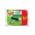 Scotch-Brite Classic Pack de 3 Estropajos de Cocina XL - Promocion 2 + 1 Gratis - Color Verde Oscuro