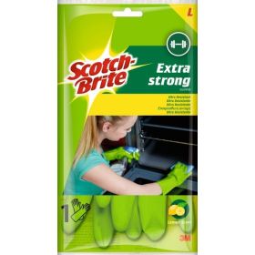 Scotch-Brite Guantes Multiuso Ultra Resistentes - Talla S - 1 Par - Color Azul