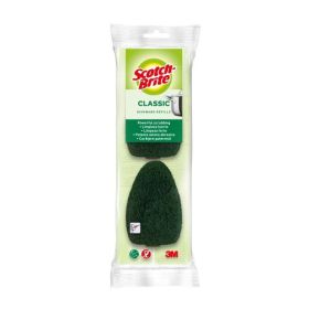 Scotch-Brite Recambios de Pack de 2 Estropajos con Mango para Tareas Dificiles - Color Verde Oscuro