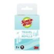 Scotch-Brite Recambios del Pack de 2 Rodillos Quitapelusas de Viaje - 30 Hojas por Rodillo - Color Negro