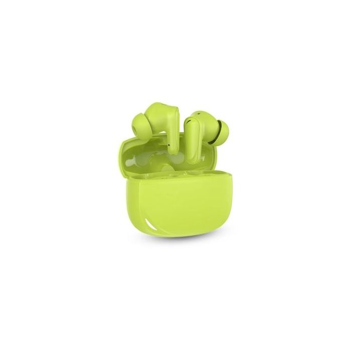 SPC Boost Buds Auriculares Inalambricos True Wireless - Cancelacion de Ruido - 4 Microfonos - Control Tactil - Google Fast Pair - Color Verde Lima