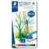 Staedtler 14610C Caja Metalica con 12 Lapices de Colores Acuarelables - Resistentes a la Rotura - Colores Surtidos