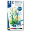 Staedtler 14610C Caja Metalica con 12 Lapices de Colores Acuarelables - Resistentes a la Rotura - Colores Surtidos