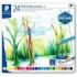 Staedtler 14610C Caja Metalica con 24 Lapices de Colores Acuarelables - Resistentes a la Rotura - Colores Surtidos
