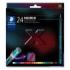 Staedtler Norix 186 Pack de 24 Lapices de Colores HB - Madera Negra - Mina de Grafito - Diseño Inteligente - Para Escribir, Dibujar y hacer Bocetos