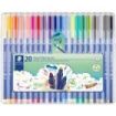 Staedtler Triplus Color 323 Pack con 20 Rotuladores - Trazo de 1mm aprox. - Tinta Base de Agua - 97% de Plastico Reciclado - Colores Surtidos