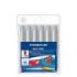 Staedtler Noris Jumbo 340 Pack de 6 Rotuladores Jumbo - Punta de Fibra - Trazo 3mm - Tapa Ventilada - Color Gris