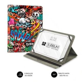 Subblim Funda Tablet Universal Trendy 9.6" a 11" - Posicion Stand con 2 Angulos de Vision - Soporte Antideslizante - Colores Varios