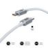 Subblim Cable Optimus USB-C - 60W - Nylon Trenzado - 480Mbps - 2 Metros - Color Blanco