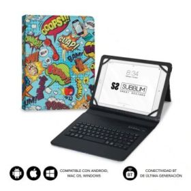 Subblim Keytab Pro Bluetooth Funda universal 9-10.1" - Diseño ultradelgado - Soporte ajustable - Sistema magnético - Resistente y adaptable - Inalámbrico - Bluetooth - Colores Varios