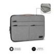 Subblim Funda Air Padding 360 Portátil de 13.3" a 14" - Protección 360º con Air Padding - Múltiples bolsillos - Resistente y duradera - Color Gris Claro