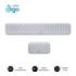 Subblim Pack Ergo Airpadding Reposamuñecas para Teclado y Raton - Espuma Viscoelastica 65D - Tejido AirMesh Transpirable - Base Antideslizante - Color Plata