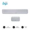 Subblim Pack Ergo Airpadding Reposamuñecas para Teclado y Raton - Espuma Viscoelastica 65D - Tejido AirMesh Transpirable - Base Antideslizante - Color Plata