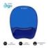 Subblim Ergo Crystal Flex Alfombrilla Ergonomica para Raton - Gel Refrigerante Autoajustable - Diseño Ondulado Ergonomico - Base Antideslizante - Color Azul
