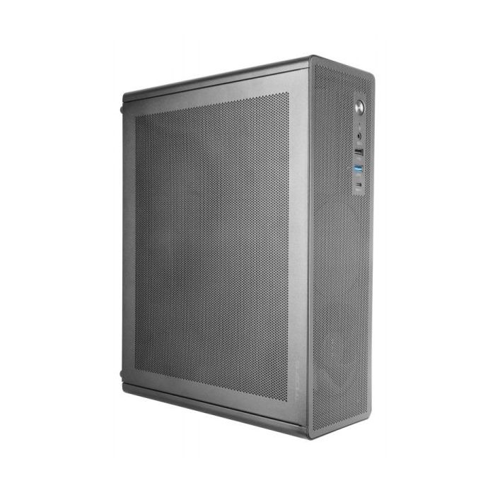 Tacens Aerom Slim 500 Caja Minitorre Ultra Compacta Micro ATX - Ventilador FDB de 90mm - Fuente de Alimentacion TFX 500W - Panel Frontal y Lateral de Malla - Puerto USB-A/USB-C/Audio - 334x272x102mm - Color Negro